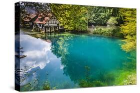 Germany, Baden-Wurttemberg, Swabian Alp, Blautal (Blau Valley), Blaubeuren-Udo Siebig-Stretched Canvas