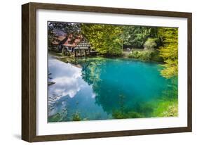 Germany, Baden-Wurttemberg, Swabian Alp, Blautal (Blau Valley), Blaubeuren-Udo Siebig-Framed Photographic Print