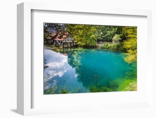 Germany, Baden-Wurttemberg, Swabian Alp, Blautal (Blau Valley), Blaubeuren-Udo Siebig-Framed Photographic Print