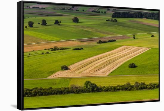 Germany, Baden-Wurttemberg, Swabian Alp, Mittlere Kuppenalb, Burladingen-Udo Siebig-Framed Stretched Canvas