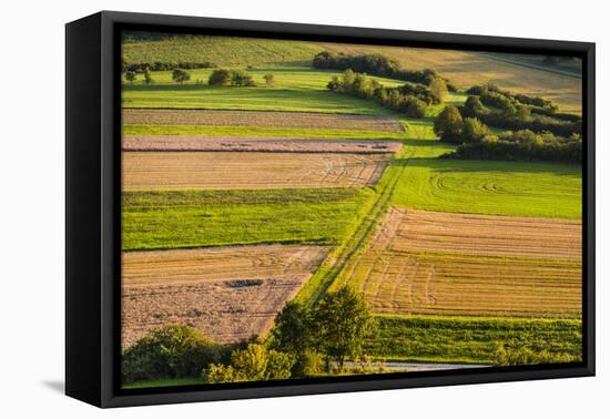 Germany, Baden-Wurttemberg, Swabian Alp, Mittlere Kuppenalb, Burladingen-Udo Siebig-Framed Stretched Canvas