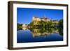 Germany, Baden-Wurttemberg, Swabian Alps, Danube with Sigmaringen Castle, Hohenzollern Castle-Udo Siebig-Framed Photographic Print