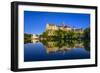Germany, Baden-Wurttemberg, Swabian Alps, Danube with Sigmaringen Castle, Hohenzollern Castle-Udo Siebig-Framed Photographic Print