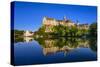 Germany, Baden-Wurttemberg, Swabian Alps, Danube with Sigmaringen Castle, Hohenzollern Castle-Udo Siebig-Stretched Canvas