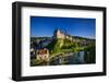 Germany, Baden-Wurttemberg, Swabian Alps, Danube with Sigmaringen Castle, Hohenzollern Castle-Udo Siebig-Framed Photographic Print