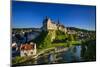 Germany, Baden-Wurttemberg, Swabian Alps, Danube with Sigmaringen Castle, Hohenzollern Castle-Udo Siebig-Mounted Photographic Print