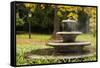 Germany, Baden-Wurttemburg, Baden-Baden, Outdoor Hot Spring, Fall-Walter Bibikow-Framed Stretched Canvas