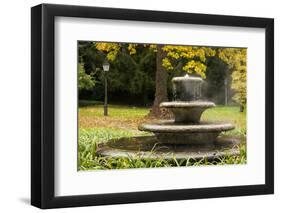 Germany, Baden-Wurttemburg, Baden-Baden, Outdoor Hot Spring, Fall-Walter Bibikow-Framed Photographic Print