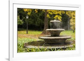 Germany, Baden-Wurttemburg, Baden-Baden, Outdoor Hot Spring, Fall-Walter Bibikow-Framed Photographic Print