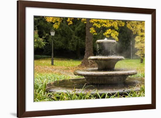 Germany, Baden-Wurttemburg, Baden-Baden, Outdoor Hot Spring, Fall-Walter Bibikow-Framed Photographic Print