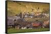 Germany, Baden-Wurttemburg, Black Forest, Bernau Im Schwarzwald, Elevated Village View-Walter Bibikow-Framed Stretched Canvas