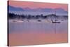 Germany, Bavaria, 5-Sea Country, Saint Heinrich, Lake Starnberg Zugspitze Massif, Wetterstein Range-Bernd Rommelt-Stretched Canvas