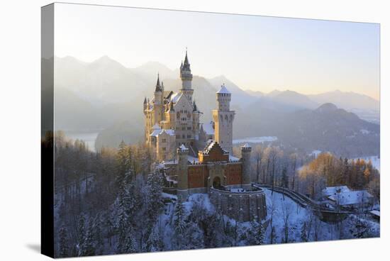 Germany, Bavaria, Allg?u, Neuschwanstein Castle-Herbert Kehrer-Stretched Canvas