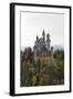 Germany, Bavaria, AllgŠu, Neuschwanstein Castle, from Above-Herbert Kehrer-Framed Photographic Print