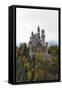 Germany, Bavaria, AllgŠu, Neuschwanstein Castle, from Above-Herbert Kehrer-Framed Stretched Canvas