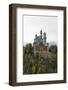 Germany, Bavaria, AllgŠu, Neuschwanstein Castle, from Above-Herbert Kehrer-Framed Photographic Print