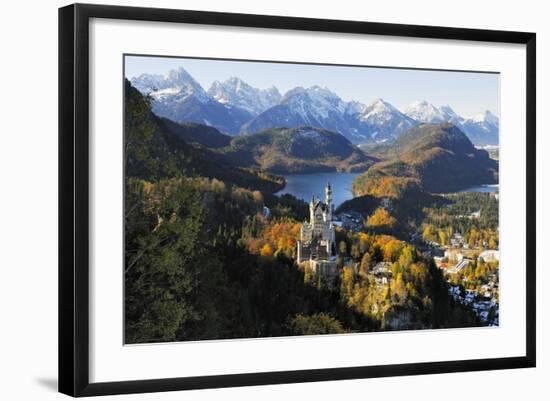 Germany, Bavaria, AllgŠu, Neuschwanstein Castle-Herbert Kehrer-Framed Photographic Print