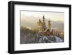 Germany, Bavaria, AllgŠu, Neuschwanstein Castle-Herbert Kehrer-Framed Photographic Print