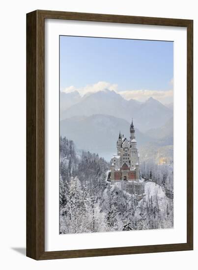 Germany, Bavaria, AllgŠu, Neuschwanstein Castle-Herbert Kehrer-Framed Photographic Print