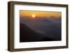 Germany, Bavaria, Bavarian Alpine Foothills, Jochberg, Sunrise Above the Mangfallgebirge, Halserspi-Bernd Rommelt-Framed Photographic Print