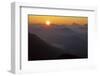 Germany, Bavaria, Bavarian Alpine Foothills, Jochberg, Sunrise Above the Mangfallgebirge, Halserspi-Bernd Rommelt-Framed Photographic Print