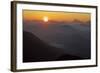 Germany, Bavaria, Bavarian Alpine Foothills, Jochberg, Sunrise Above the Mangfallgebirge, Halserspi-Bernd Rommelt-Framed Photographic Print