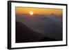 Germany, Bavaria, Bavarian Alpine Foothills, Jochberg, Sunrise Above the Mangfallgebirge, Halserspi-Bernd Rommelt-Framed Photographic Print