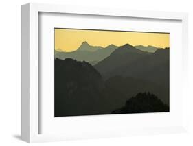 Germany, Bavaria, Bavarian Alps, Ammergauer Alps, Teufelstättkopf, View of -Bernd Rommelt-Framed Photographic Print