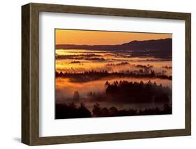 Germany, Bavaria, Bavarian Foothills of the Alps, View About the Kochelmoos, Kochel Moore-Bernd Rommelt-Framed Photographic Print