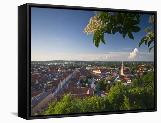 Germany, Bavaria (Bayern), Landshut, Twon Skyline-Alan Copson-Framed Stretched Canvas