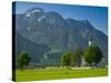 Germany, Bavaria (Bayern), Neuschwanstein Castle and Kolomanskirche-Alan Copson-Stretched Canvas