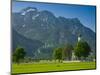 Germany, Bavaria (Bayern), Neuschwanstein Castle and Kolomanskirche-Alan Copson-Mounted Photographic Print