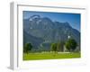 Germany, Bavaria (Bayern), Neuschwanstein Castle and Kolomanskirche-Alan Copson-Framed Photographic Print