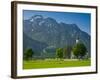 Germany, Bavaria (Bayern), Neuschwanstein Castle and Kolomanskirche-Alan Copson-Framed Photographic Print