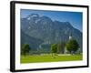 Germany, Bavaria (Bayern), Neuschwanstein Castle and Kolomanskirche-Alan Copson-Framed Photographic Print