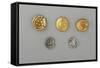 Germany, Bavaria, Celtic Coins, Gold and Silver-null-Framed Stretched Canvas