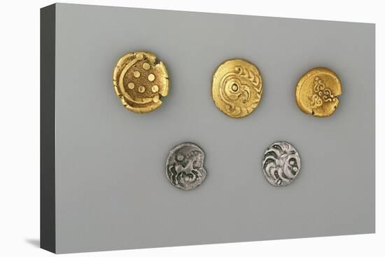 Germany, Bavaria, Celtic Coins, Gold and Silver-null-Stretched Canvas