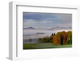 Germany, Bavaria, Faistenberg, View at Jochberg, Bavarian Alpine Foothills-Bernd Rommelt-Framed Photographic Print