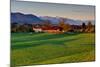 Germany, Bavaria, Farm in Front of Zwiesel, Bavarian Alpine Foothills Wetterstein Range-Bernd Rommelt-Mounted Photographic Print