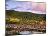 Germany, Bavaria, Heidelberg, Overview of Alte Brucke and the River Neckar-Shaun Egan-Mounted Photographic Print