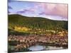 Germany, Bavaria, Heidelberg, Overview of Alte Brucke and the River Neckar-Shaun Egan-Mounted Photographic Print