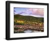 Germany, Bavaria, Heidelberg, Overview of Alte Brucke and the River Neckar-Shaun Egan-Framed Photographic Print