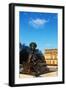 Germany, Bavaria, Herreninsel Island, Lake Chiemsee, Herrenchiemsee Palace, Bronze Statue-null-Framed Giclee Print