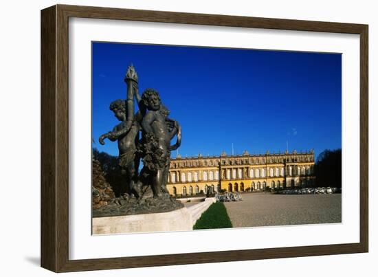 Germany, Bavaria, Herreninsel Island, Lake Chiemsee, Herrenchiemsee Palace-null-Framed Giclee Print