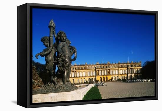 Germany, Bavaria, Herreninsel Island, Lake Chiemsee, Herrenchiemsee Palace-null-Framed Stretched Canvas
