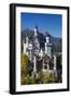 Germany, Bavaria, Hohenschwangau, Schloss Neuschwanstein castle, elevated view, fall-Walter Bibikw-Framed Photographic Print