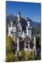 Germany, Bavaria, Hohenschwangau, Schloss Neuschwanstein castle, elevated view, fall-Walter Bibikw-Mounted Photographic Print