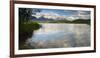 Germany, Bavaria, KrŸn, Evening Mood at Barmsee (Lake), View to Karwendel Mountains-Andreas Vitting-Framed Photographic Print