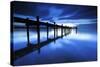 Germany, Bavaria, Lake Chiem, after Sundown with Overseas-Andreas Vitting-Stretched Canvas