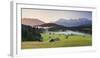 Germany, Bavaria, Lake Geroldsee, Northern Karwendel Range, Huts-Rainer Mirau-Framed Photographic Print